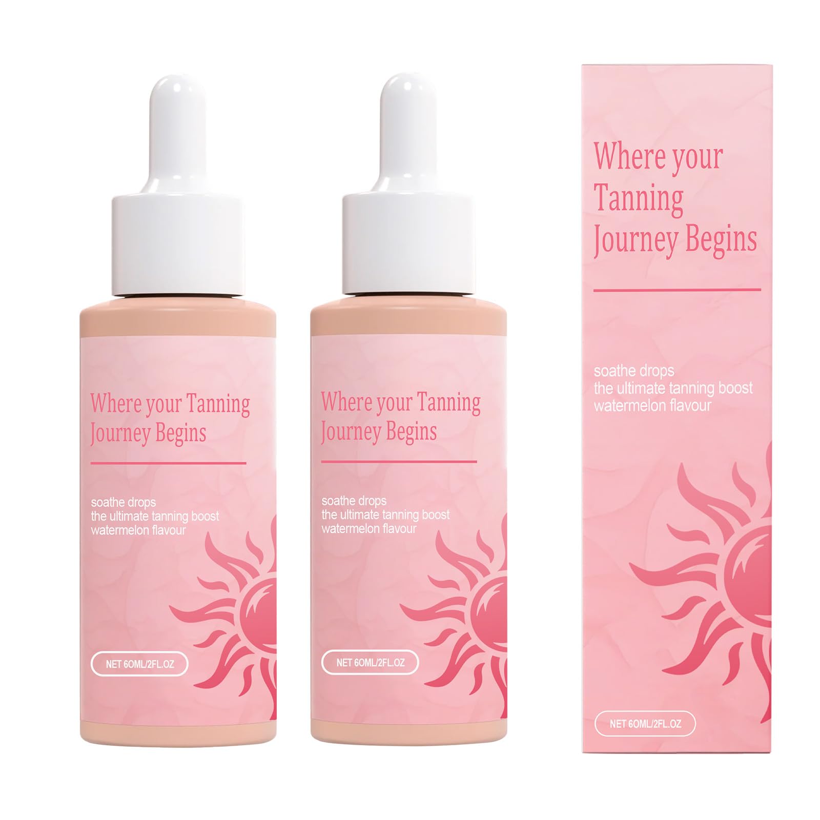 Gotas De Bronzeamento Bixgan Oral Drink 60ml (2 Frascos)