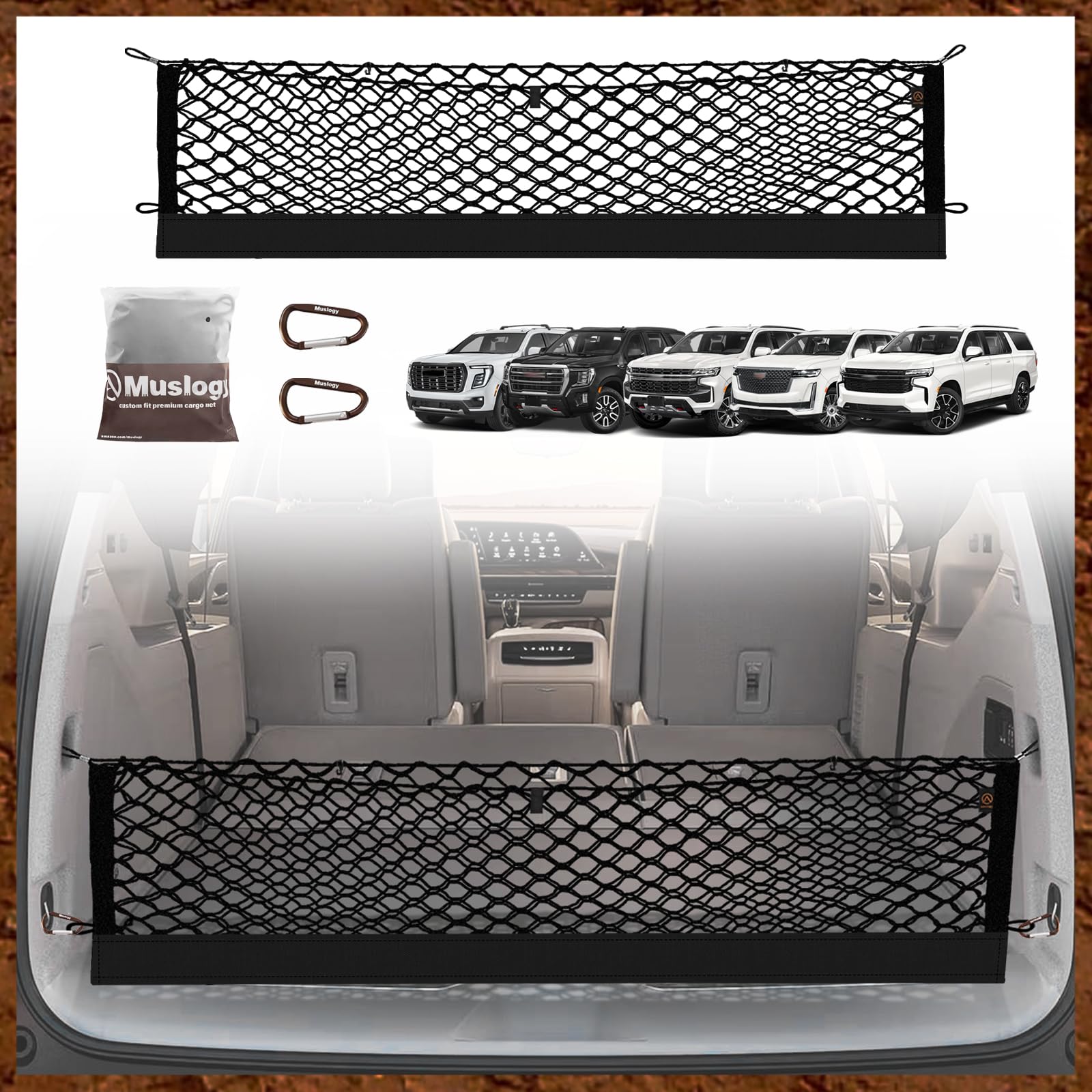 Estilo De Envelope Trunk Cargo Net Muslogy Para Chevy Suburban