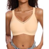 Sutiã Feminino Vinjact De Renda Em V Sem Costura Push Up Skin Gl