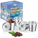 Cápsulas De Café Reutilizáveis Aanqq Para Cafeteira Keurig 1.0, Pacote Com 4