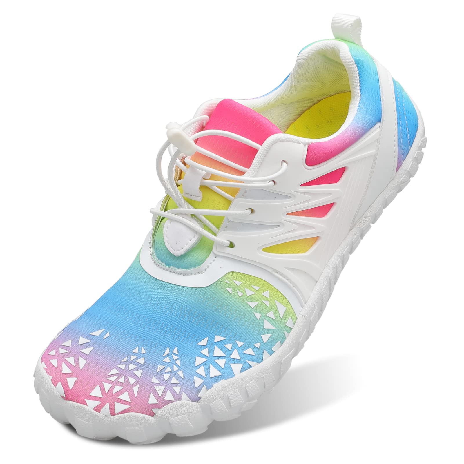 Sapatos Aquáticos L-run Barefoot Aqua Sock Hiking Brancos Para Mulheres 38