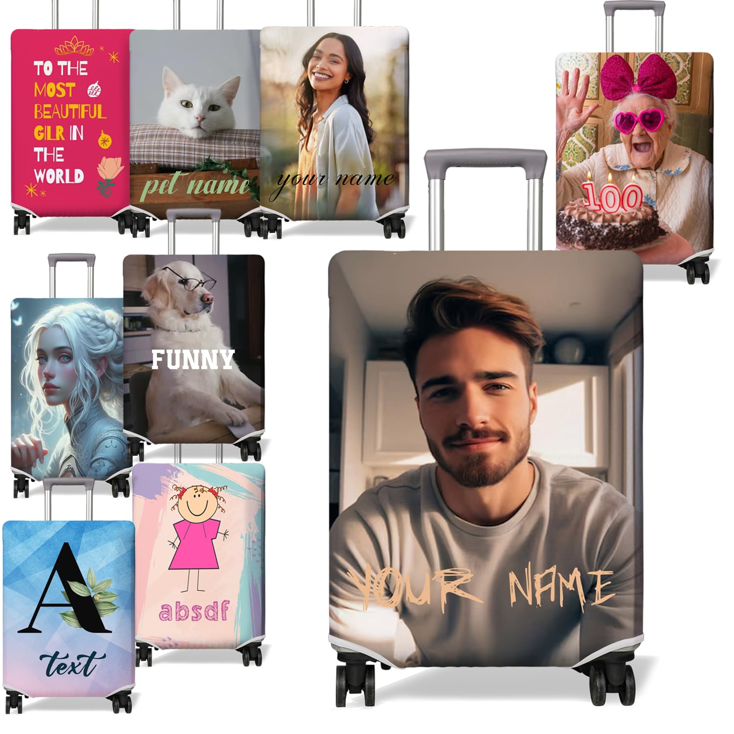 Capa De Bagagem, Protetor De Mala De Viagem Ptrug, 18-32 Polegadas