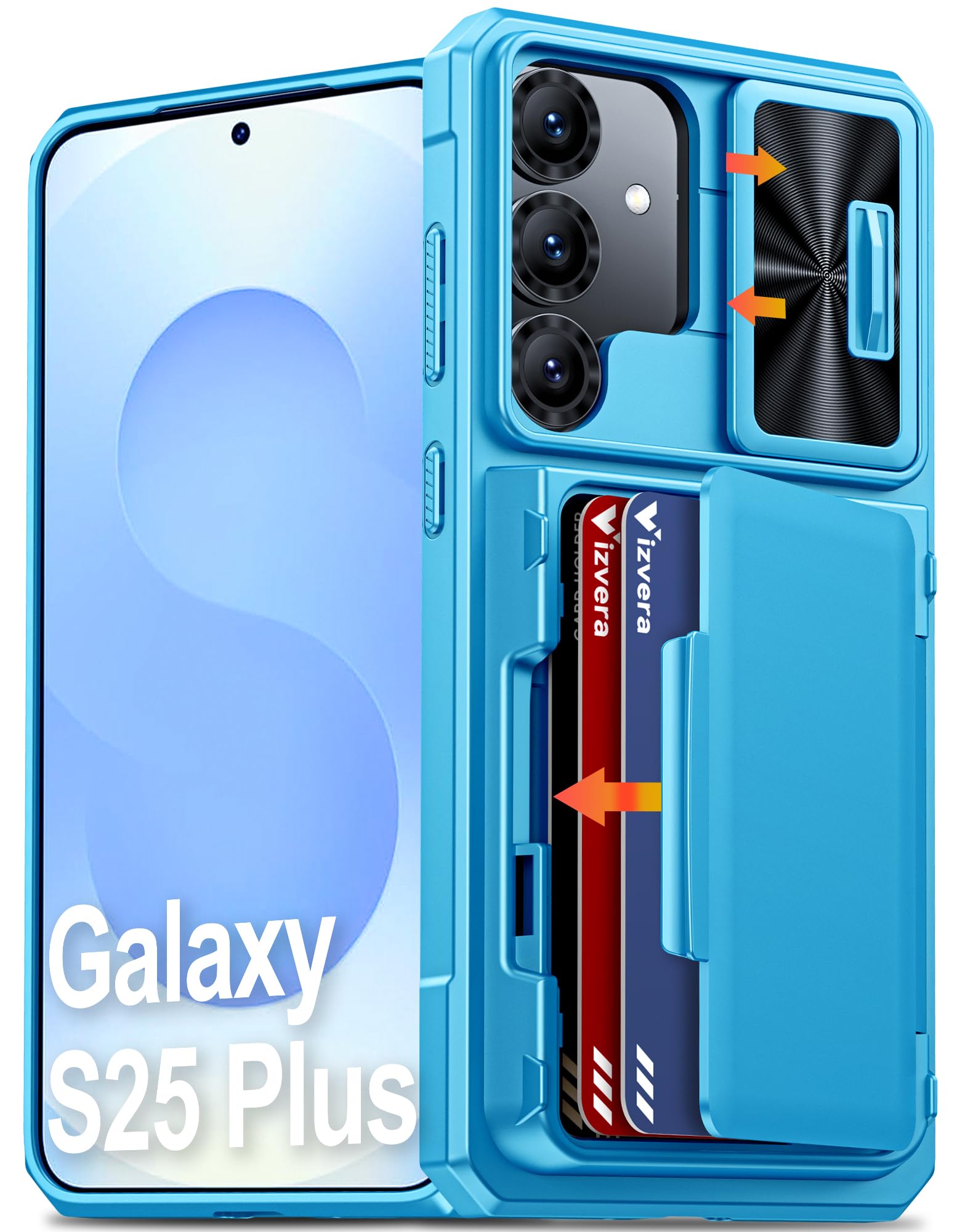 Capa Para Celular Vizvera Wallet Rfid Samsung Galaxy S25+plus