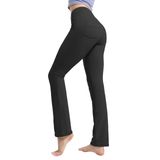 Calças De Ioga Bubblelime Straight Leg Tummy Control Para Mulheres