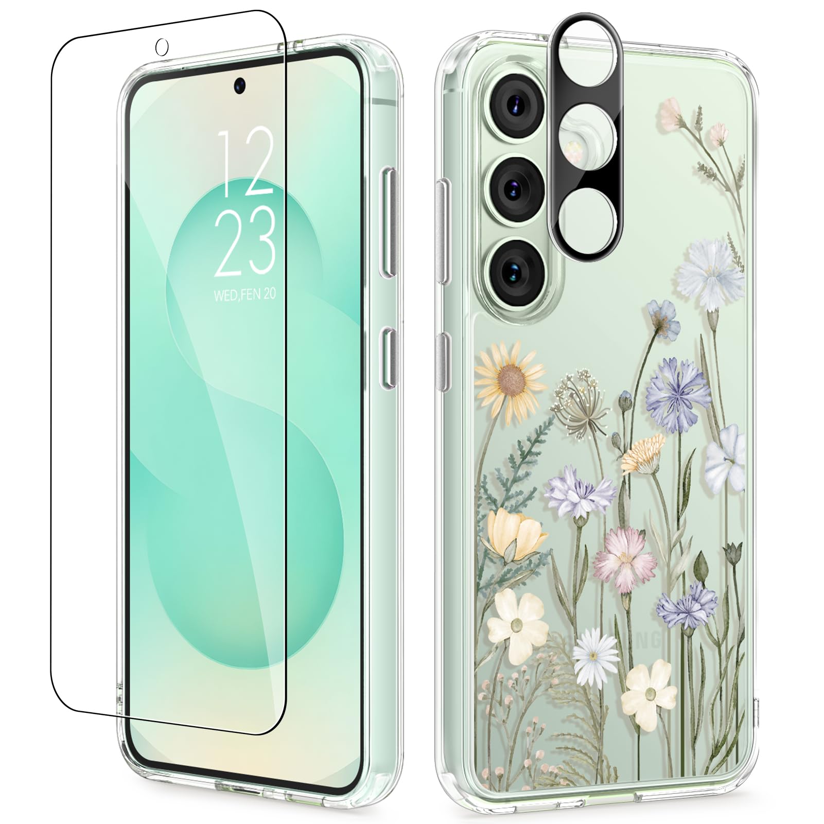 Capa De Telefone Gviewin Para Samsung Galaxy S25 Plus Com Protetor