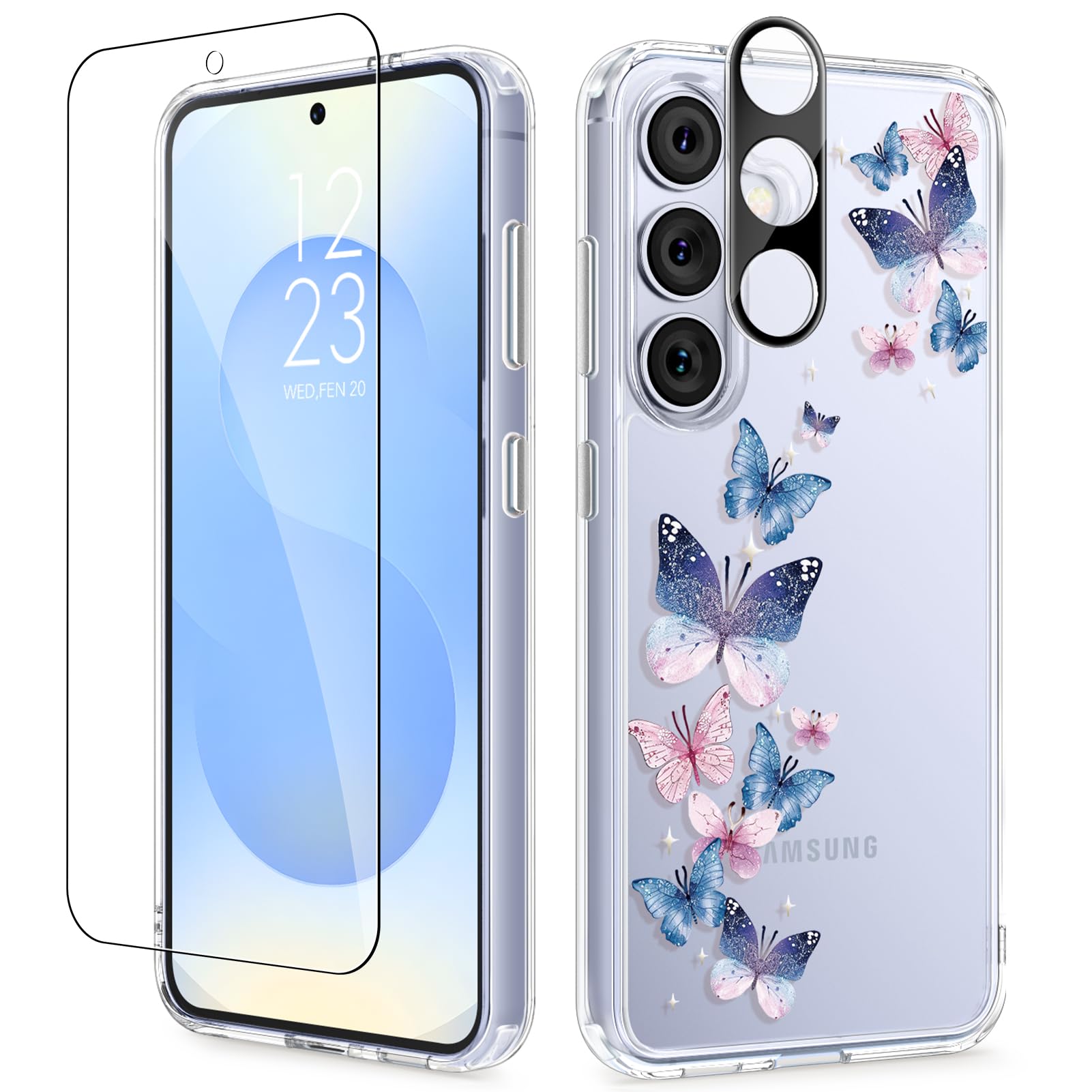 Capa De Telefone Gviewin Para Samsung Galaxy S25 Plus Com Protetor