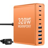 Estação De Carregamento Mgrnpony 320w Usb C De 10 Portas Para Macbook Pro/air