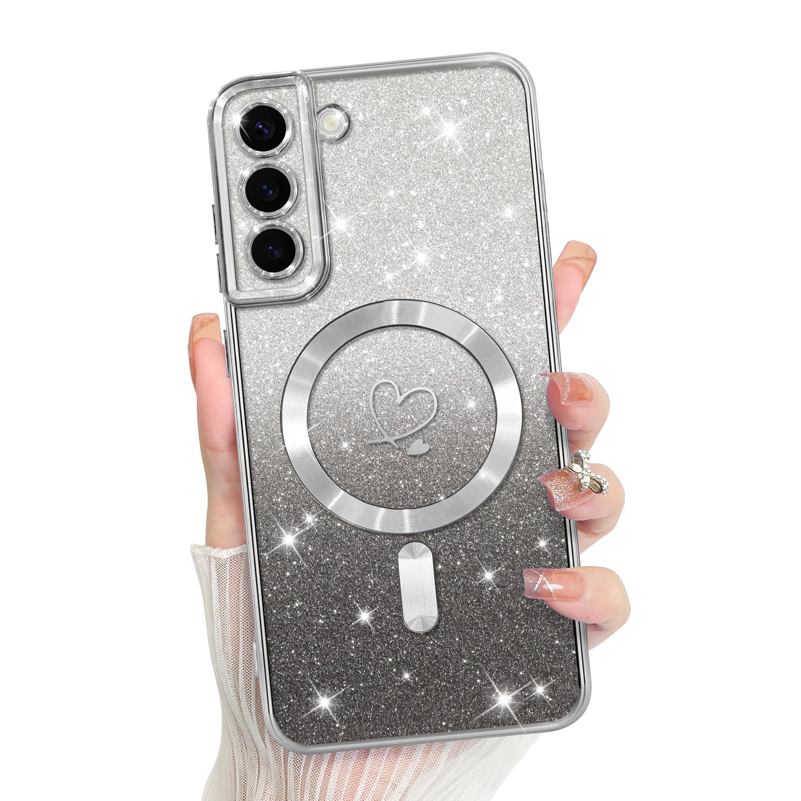 Capa De Celular Bonoma Compatível Com Samsung Galaxy S22 Silver