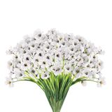 Flores Artificiais Wteyi 22 Cachos Brancos Resistentes A Uv X22