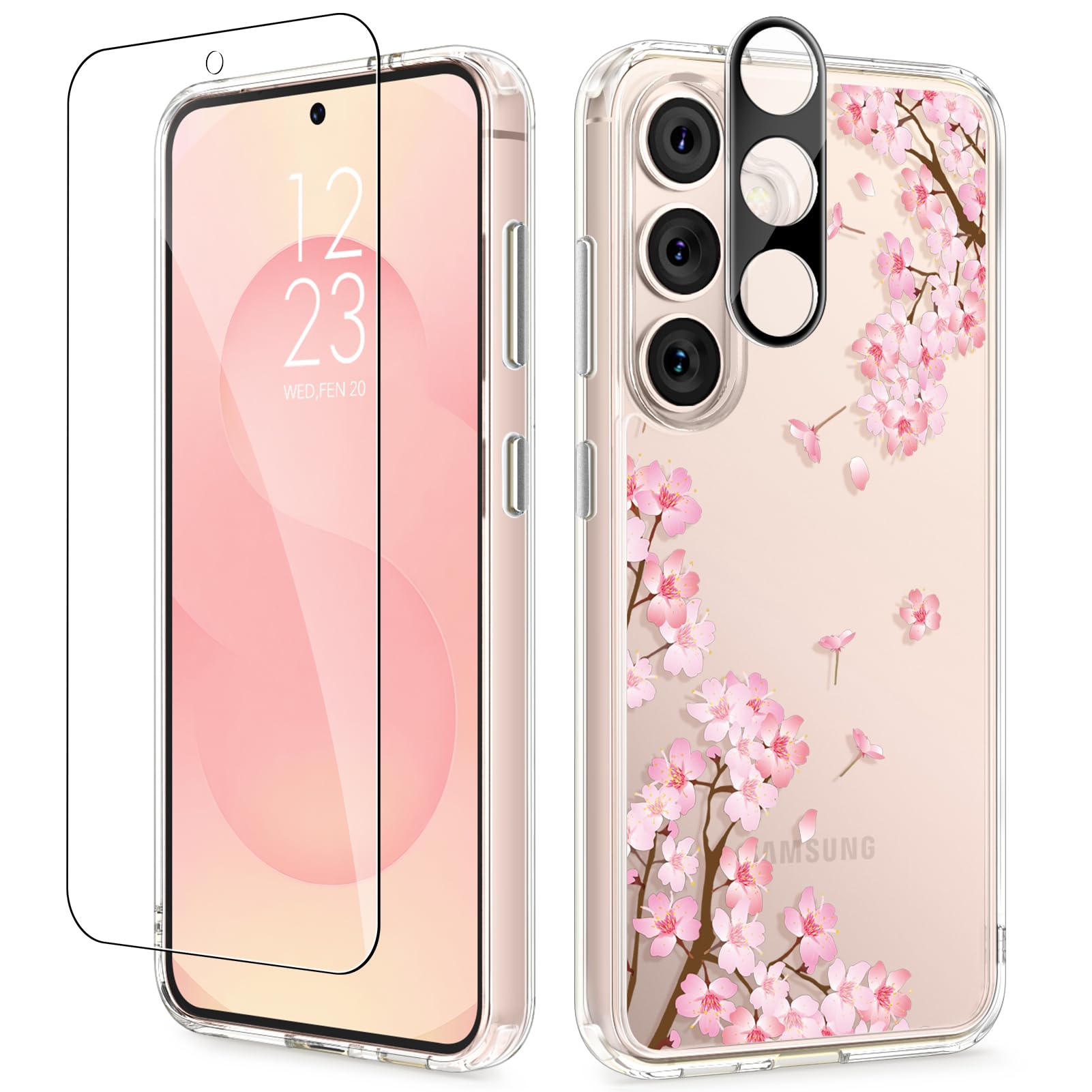 Capa De Telefone Gviewin Para Samsung Galaxy S25 Plus Com Protetor