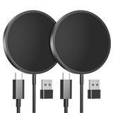 Carregador Sem Fio Magease Magnético De 15 W Para Iphone Com 2 Unidades