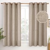 Cortinas Youngstex Dark Oatmeal Linen 137x137cm Filtro De Luz