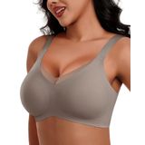 Sutiãs Push Up Horisun Para Mulheres Sutiã Confortável Sem Fio, Cobertura Total, Sutiã Confortável, Que Suaviza As Costas (cinza Médio)