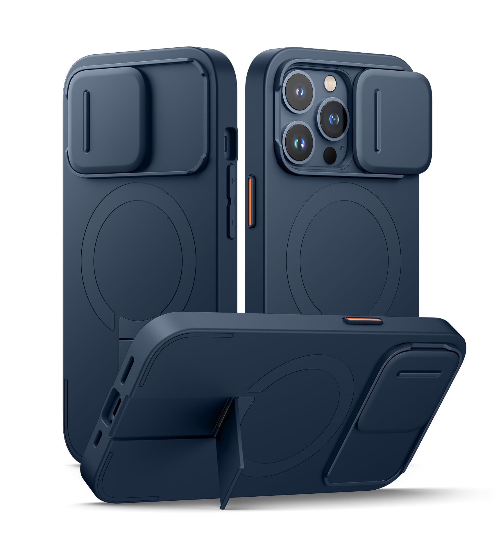 Capa Suritch Para Iphone 13 Pro Com Capa Magnética Deslizante Azul