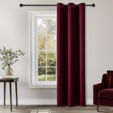 Cortinas Chris Dowa Burgundyout De 183 Cm De Comprimento Para 1 Painel Do Quarto