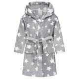 Roupão De Banho Cjmjxph Com Capuz Macio Rainbow Para Meninas Grey Star 9-12y