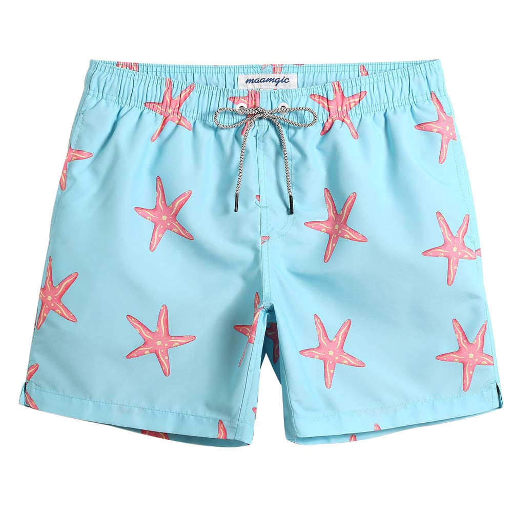 Shorts De Banho Mamagic 1853856 Rosa Starfish Para Homens Quick Dry
