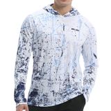 Camiseta Masculina Com Capuz Com Proteção Solar Upf 50+, Manga Comprida, Pesca, Pesca Ao Ar Livre, Uv, Camisas Leves, Brancas, Gg