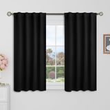Cortinas Blackout Bgment Short Black 86x102cm 2 Painéis