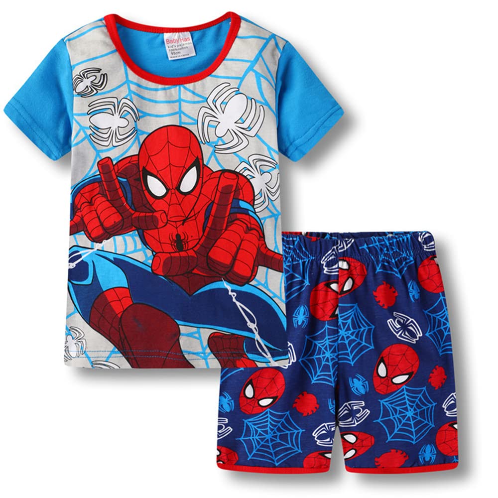 Conjunto De Pijamas Youenyou Little Boys Spiderman 100% Algodão 2t
