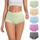 Roupa Íntima De Algodão Allbase De Cintura Alta Com Cobertura Total X5