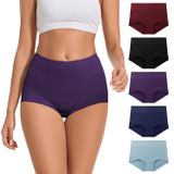 Roupa Íntima Feminina De Algodão Allbase, Cintura Alta, Cobertura Total