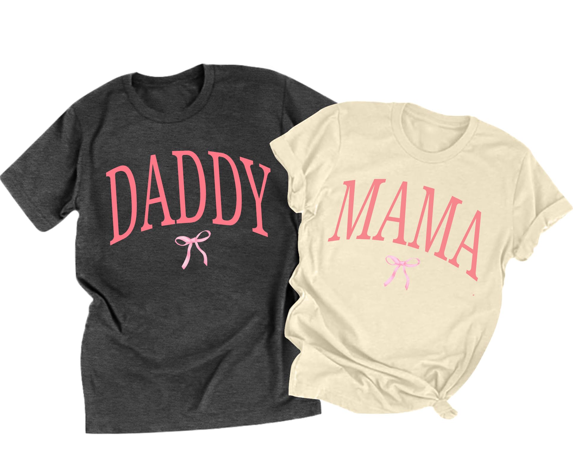 Camisetas Ithalt Mama Beige 2 Medium Dad Pregnancy Announcement
