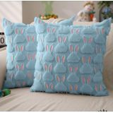 Capas De Travesseiro Dfxsz Easter 45x45cm Conjunto De 2 Coelhos Rosa E Azul