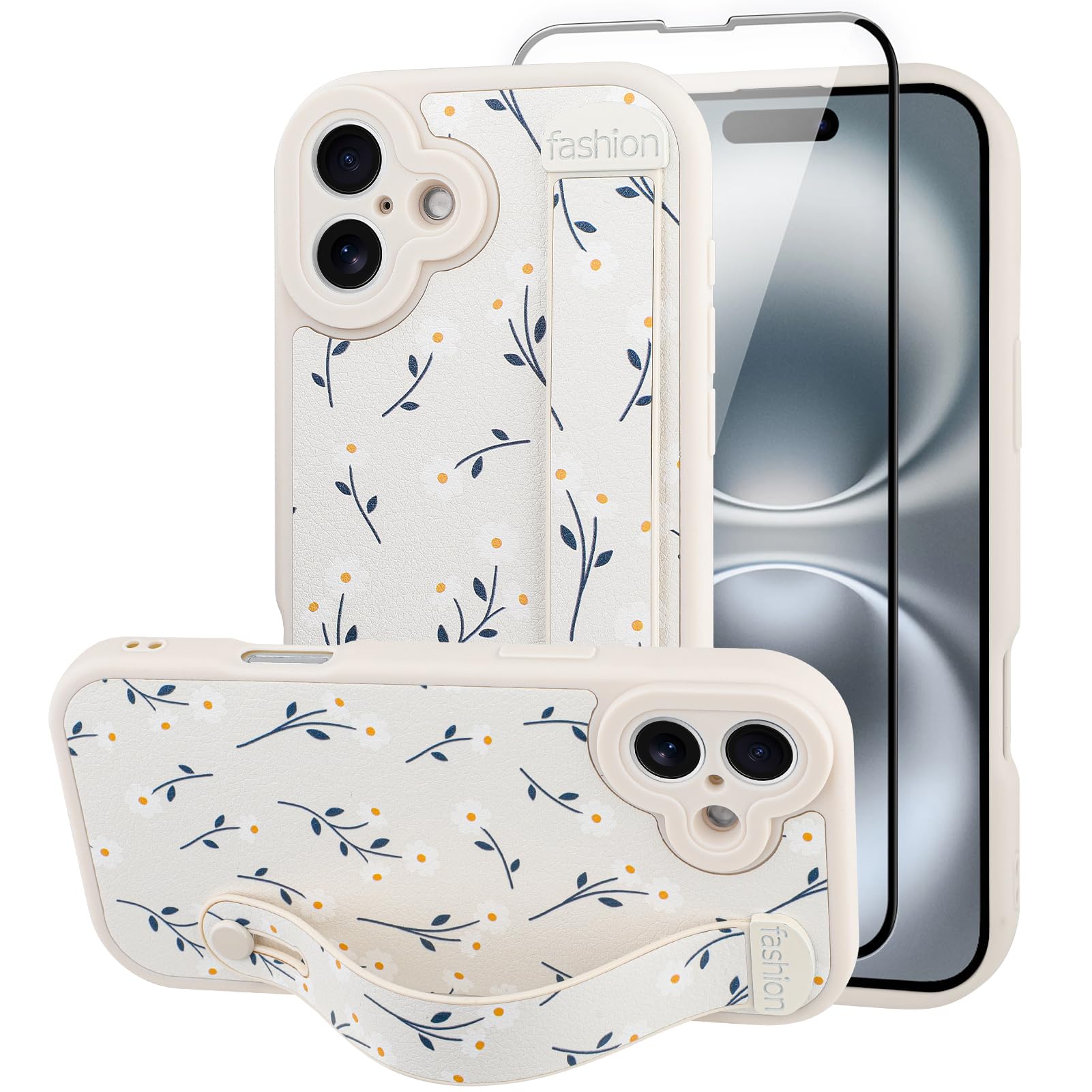 Capa De Telefone Ziye Para Iphone 16 Plus Com Alça De Dedo