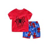 Pijama Youenyou Little Boys Summer Spiderman 100% Algodão