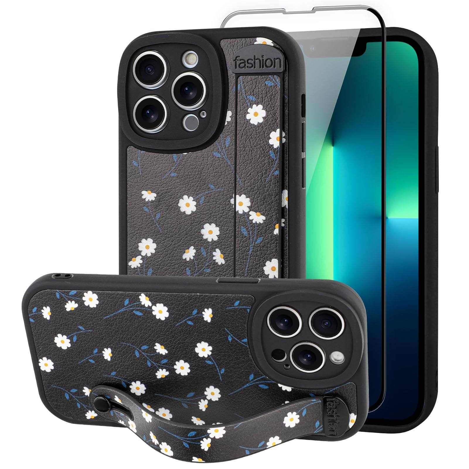 Capa De Telefone Ziye Para Iphone 13 Pro Max Com Alça De Dedo