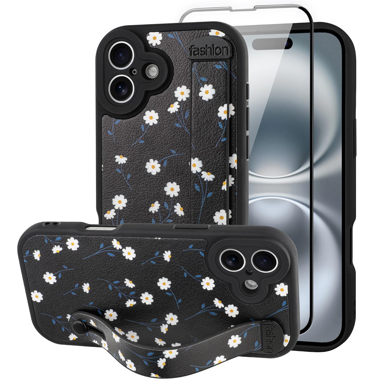 Capa De Telefone Ziye Para Iphone 16 Plus Com Alça De Dedo
