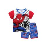 Pijama Youenyou Little Boys Summer Spiderman 100% Algodão