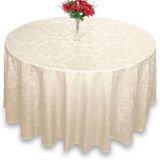 5 Toalha De Mesa Redonda Jacquard Pérola 1,40m Festa Buffet