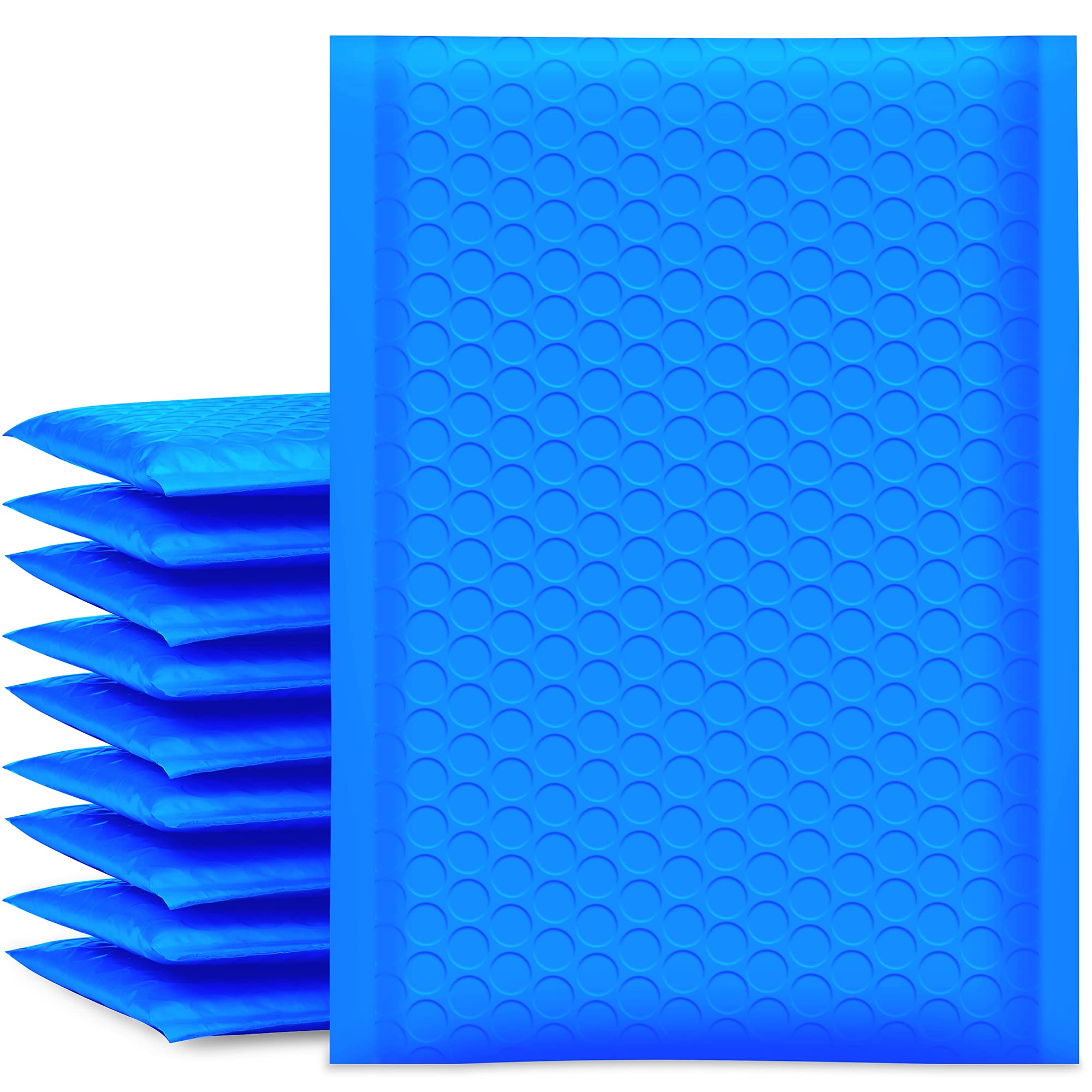 Bubble Mailers Ucgou Blue 13x22cm, Pacote Com 50 Envelopes Acolchoados