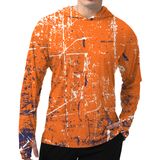 Camisa De Sol Weligu Upf 50+ De Manga Comprida Quick Dry Orange 4gg Masculina