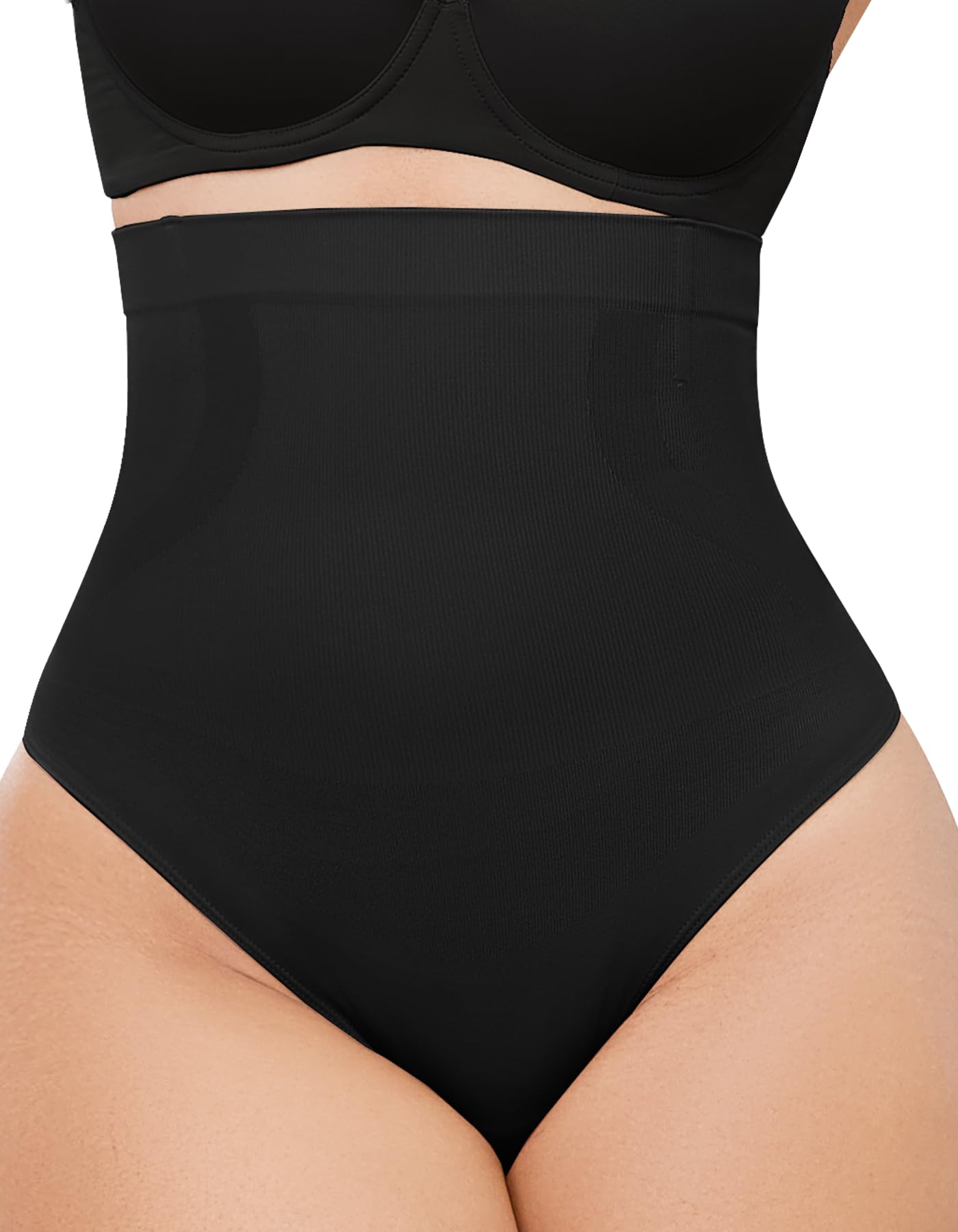 Tanga Shapewear Yadifen Tummy Control De Cintura Alta Preta