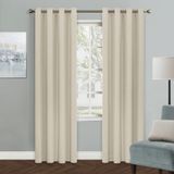 Cortinas Blackout Mysky Home Bege 80x203cm Para Sala De Estar