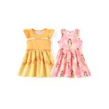 Conjunto De Vestidos Disney Princess Belle Toddler Girl 2t, Pacote Com 2 Unidades
