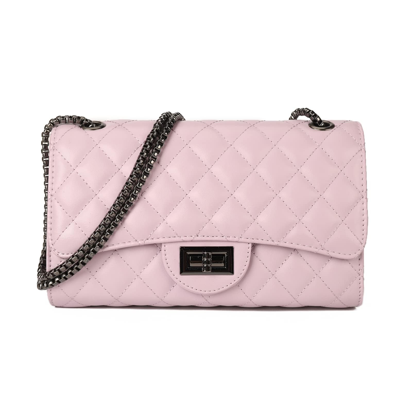 Bolsa Tiracolo Gladdon Acolchoada Roxa Clara Para Mulheres