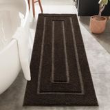 Tapete Bathroom Runner Homore Brown Microfiber 60x180cm