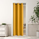Cortinas De Porta Mysky Home Mustard Yellow Blackout 86x203cm