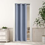 Cortinas De Armário Mysky Home Dusty Blue Blackout 200x80cm 1 Painel
