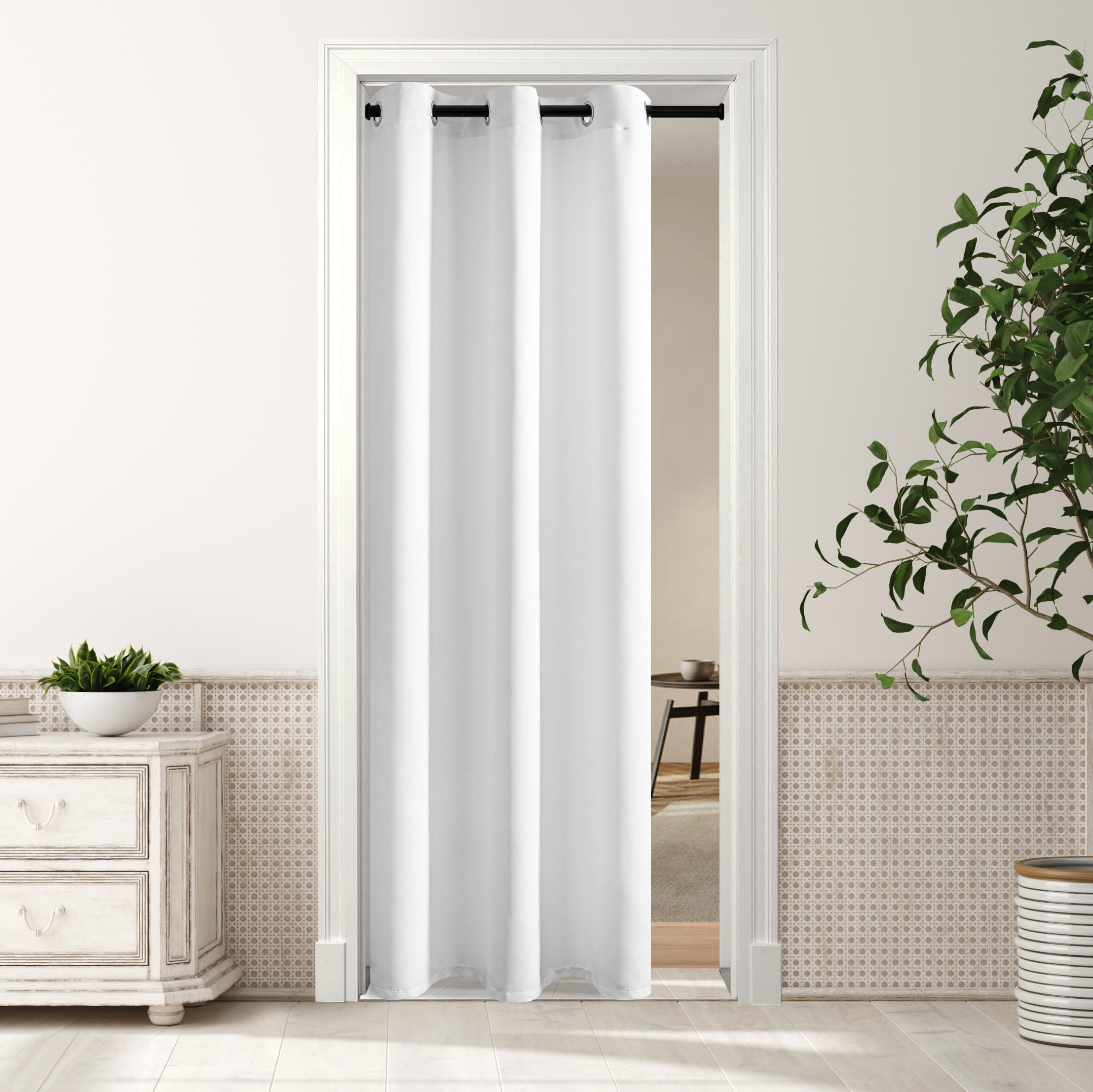 Cortina Mysky Home Armário Branco Para Porta 80 Polegadas W X 200 Cm L