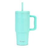 Copo Luxgola Kids 710 Ml Com Alça De Aço Inoxidável Menta