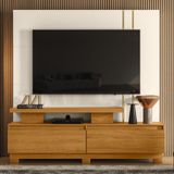 Estante Home Theater Para Tvs Até 75 Polegadas New Apolo - Cinamomo/off White