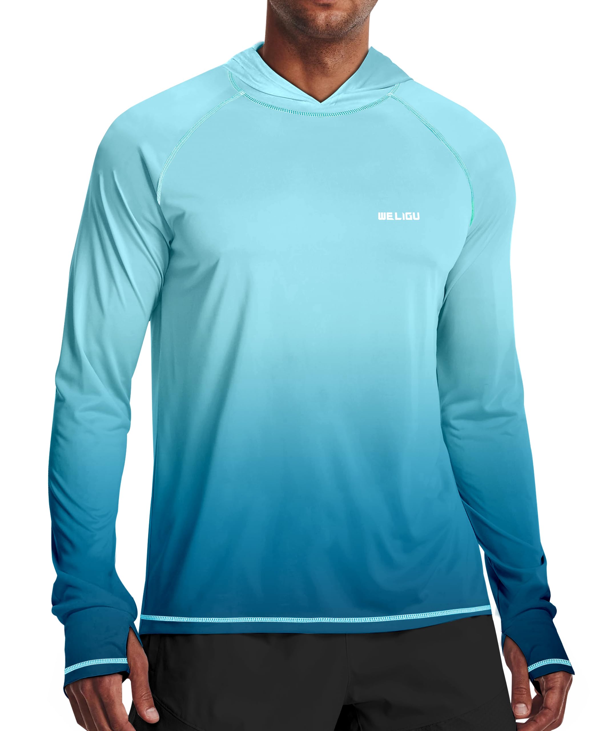 Camisa De Manga Comprida Weligu Uv Protection Upf 50+ Para Homens