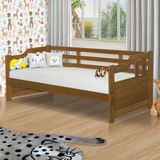 Cama De Babá Madeira Maciça Solteiro Castanho Amsterdã Jm Móveis