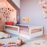 Cama Infantil Montessoriana Branca 84x195cm Jarne Móveis