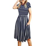 Camiseta Simier Fairy Striped Navy Para Mulheres